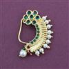 Antique Moti Nose Ring with Gold Plating