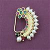 Antique Moti Nose Ring with Gold Plating