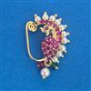 Antique Moti Nose Ring with Gold Plating