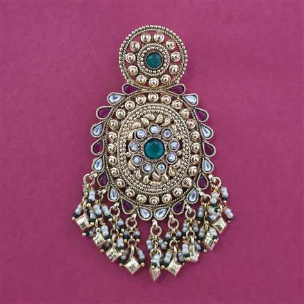 Antique Classic Hair Brooch with Gold Plating