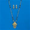 Antique Classic Mangalsutra with Matte Gold Plating