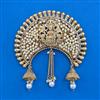 Antique Temple Hair Brooch with Gold Plating
