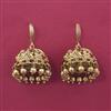 Antique Temple Earring with Matte Gold Plating
