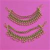 Antique Classic Ear Chain with Matte Gold Plating