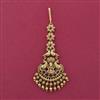 Antique Temple Tikka with Matte Gold Plating