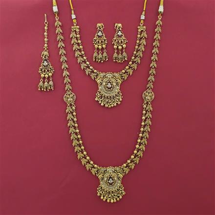 Antique Combo Necklace Set with Gold Plating