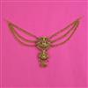 Antique Temple Hair Brooch with Matte Gold Plating