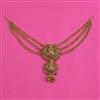 Antique Temple Hair Brooch with Matte Gold Plating