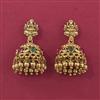 Antique Temple Earring with Matte Gold Plating