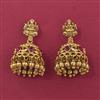 Antique Temple Earring with Matte Gold Plating