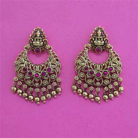 Antique Classic Earring with Matte Gold Plating