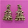 Antique Jhumki with Matte Gold Plating