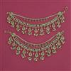 Antique Moti Ear Chain with Gold Plating