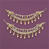 Antique Pearl Ear Chain with Gold Plating