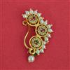 Antique Pearl Nose Ring with Gold Plating