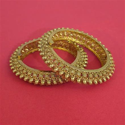 Antique 2 Pc Openable Bangles with Gold Plating