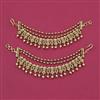 Antique Classic Ear Chain with Matte Gold Plating