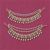 Antique Classic Ear Chain with Matte Gold Plating