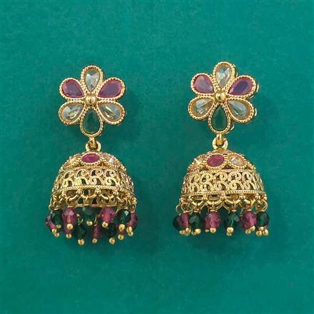 Antique Jhumki with Gold Plating