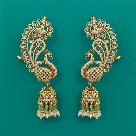 Antique Earcuff with Matte Gold Plating