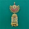 Antique Classic Hair Brooch with Matte Gold Plating