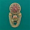 Antique Classic Hair Brooch with Matte Gold Plating