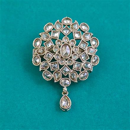 Antique Classic Brooch with Mehndi Plating