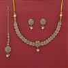 Antique Pearl Necklace with Mehndi Plating