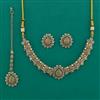 Antique Pearl Necklace with Mehndi Plating