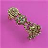 Antique Adjustable Ring with Matte Gold Plating