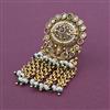 Antique Adjustable Ring with Matte Gold Plating