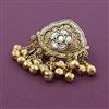 Antique Adjustable Ring with Matte Gold Plating