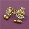 Antique Adjustable Ring with Matte Gold Plating