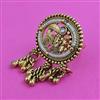 Antique Pearl Ring with Matte Gold Plating