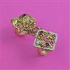 Antique Pearl Ring with Matte Gold Plating