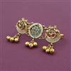 Antique Adjustable Ring with Matte Gold Plating