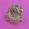 Antique Birds Ring with Matte Gold Plating