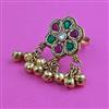 Antique Adjustable Ring with Matte Gold Plating