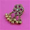 Antique Adjustable Ring with Matte Gold Plating