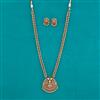 Antique Temple Necklace with Matte Gold Plating