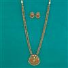 Antique Temple Necklace with Matte Gold Plating