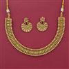 Antique Plain Gold Necklace with Gold Plating