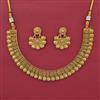Antique Plain Gold Necklace with Gold Plating