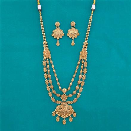 Antique Long Necklace with Gold Plating