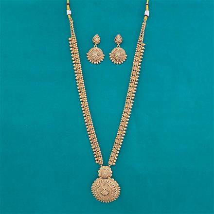 Antique Long Necklace with Gold Plating