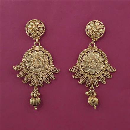 Antique Long Earring with Gold Plating