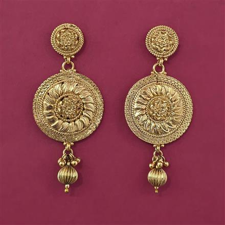 Antique Long Earring with Gold Plating