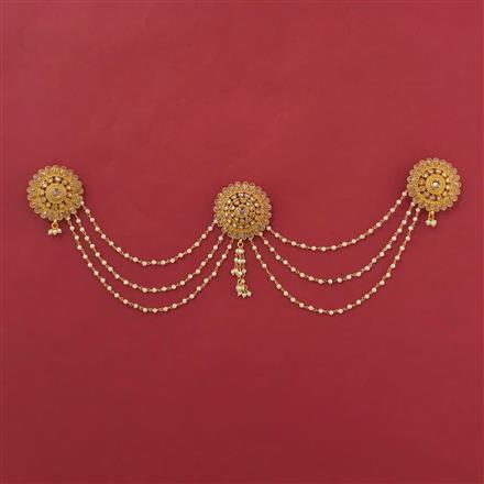 Antique Classic Hair Brooch with Gold Plating