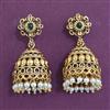 Antique Jhumki with Matte Gold Plating
