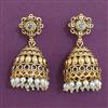 Antique Jhumki with Matte Gold Plating